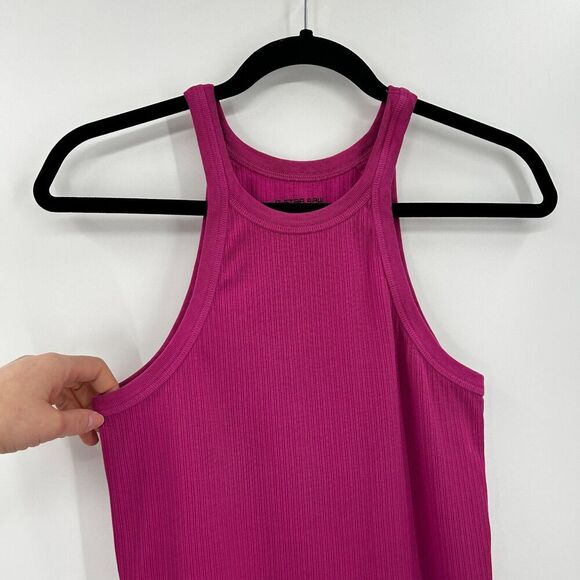 G-STAR Raw Basic Pink Ribbed Italian Utility Ultra Slim Tank Top Size Large - Picture 7 of 9